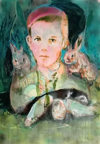 franc peinture enfant lapin